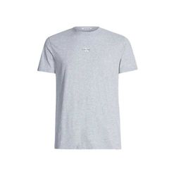 Calvin Klein Jeans Monogramm-T-Shirt Aus Bio-Baumwolle - grau (P01)
