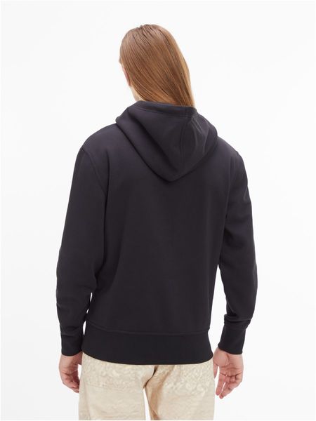 Calvin Klein Jeans Sweat à capuche logo rayé transparent - noir (BEH)