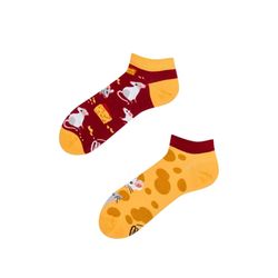 Many Mornings Socks - Mouse and Cheese - yellow (00)