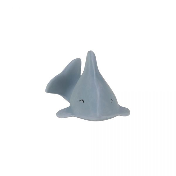 Lässig Jouet de bain bébé - caoutchouc naturel, Requin - bleu (00)
