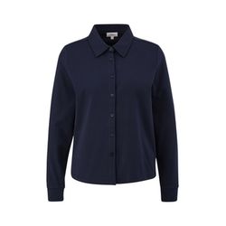 s.Oliver Red Label Jersey-Hemd aus Baumwollstretch - blau (5959)