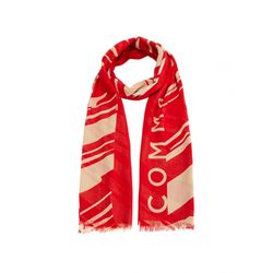 comma Modal mix scarf  - beige/red (30T2)