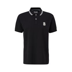 s.Oliver Red Label Polo shirt with patch - black (9999)
