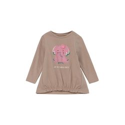 s.Oliver Red Label Longsleeve with artwork   - brown (8252)