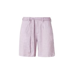 s.Oliver Red Label Linen shorts with a tie-around belt - purple (47W9)