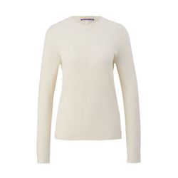 Q/S designed by Cotton viscose blend sweater   - white (0700)