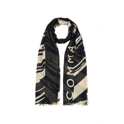 comma Modal mix scarf  - beige/black (99T2)