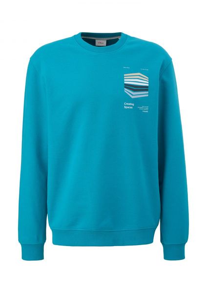 s.Oliver Red Label Sweatshirt with front print  - green/blue (63D1)