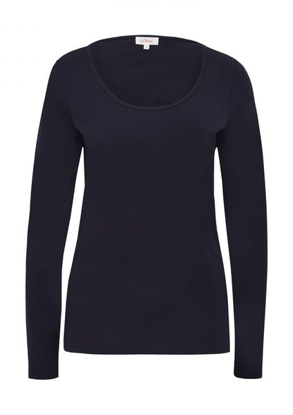 s.Oliver Red Label Cotton stretch longsleeve  - blue (5959)