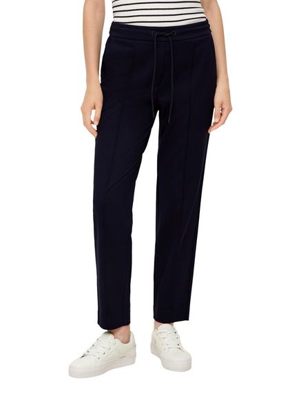 s.Oliver Red Label Relaxed: trousers in interlock jersey   - blue (5959)