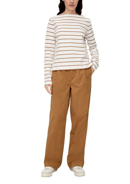 s.Oliver Red Label Cotton stretch longsleeve   - brown/beige (84H1)