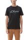 s.Oliver Red Label Regular fit : T-shirt avec logo imprimé - noir (99D1)