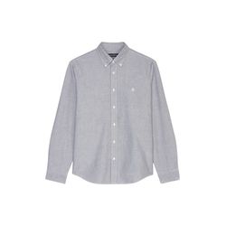 Marc O'Polo Long-sleeved shirt in pure organic cotton - gray/blue (H80)