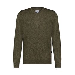 State of Art Regular-Fit-Pullover mit V-Ausschnitt - grün (3717)