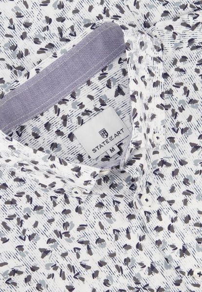 State of Art Shirt with allover pattern - white (1156)