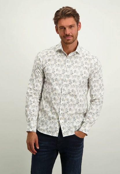 State of Art Shirt with botanical print - green/yellow/beige (9223)