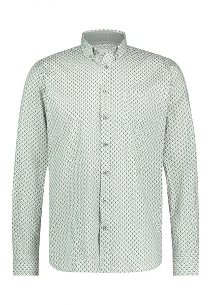 State of Art Shirt with all-over print - white/green (1156)