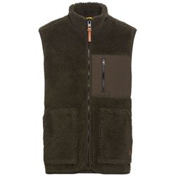 Camel active Fleece waistcoat made from recycled polyester - green (94)