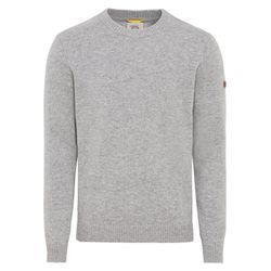 Camel active Fine knit jumper in pure wool - gray (86)