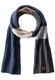 Camel active Knitted scarf with merino wool - blue (46)