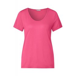 Street One Shirt mit Dekosaum - pink (14647)