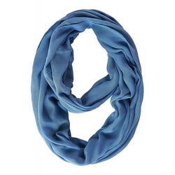 Street One Basic loop scarf in solid color - blue (15170)