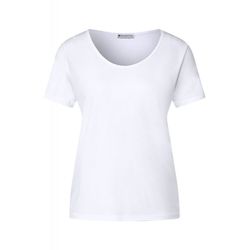 Street One Shirt mit Dekosaum - weiß (10000)