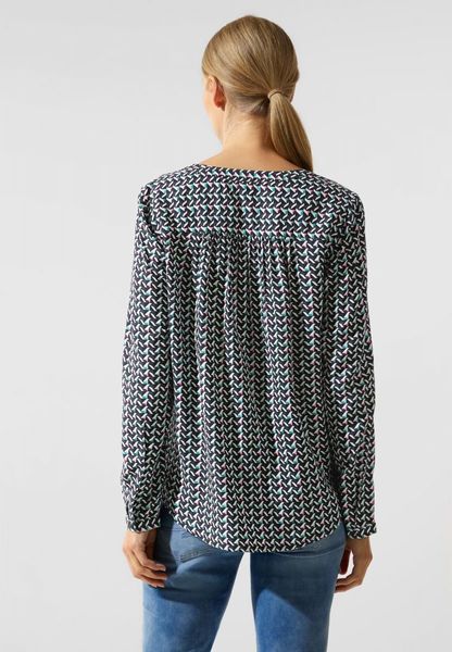 Street One Bluse mit grafischem Muster - lila (35141)