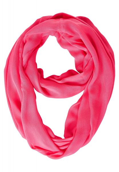 Street One Basic loop scarf in solid color - red (15190)