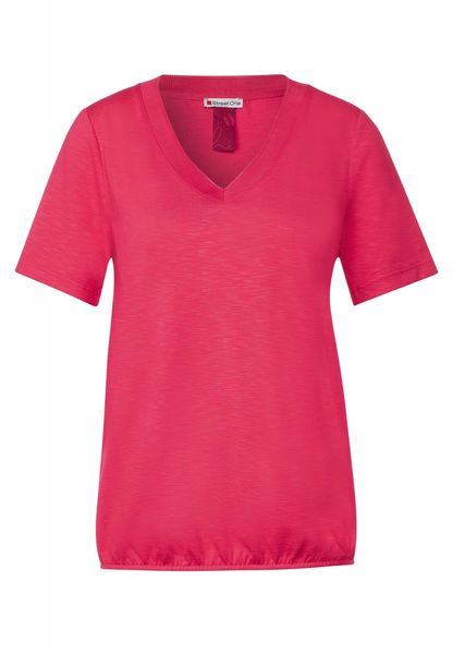 Street One Shirt à col côtelé - rouge (15190)