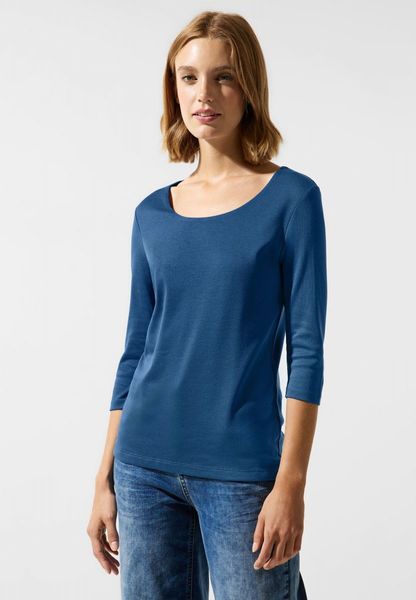 Street One Shirt unicolore - bleu (15170)