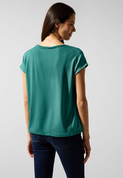 Street One Shiny mat-mix shirt - green (14957)