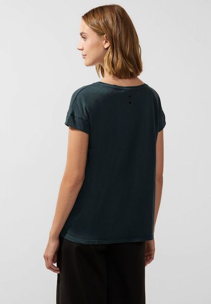 Street One T-Shirt mit Schimmerwording - grün (33825)