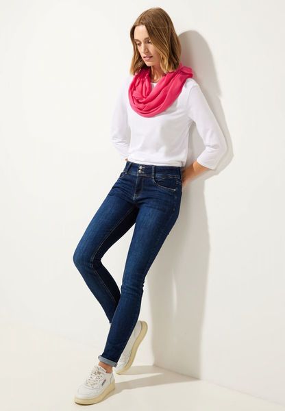 Street One Basic loop scarf in solid color - red (15190)
