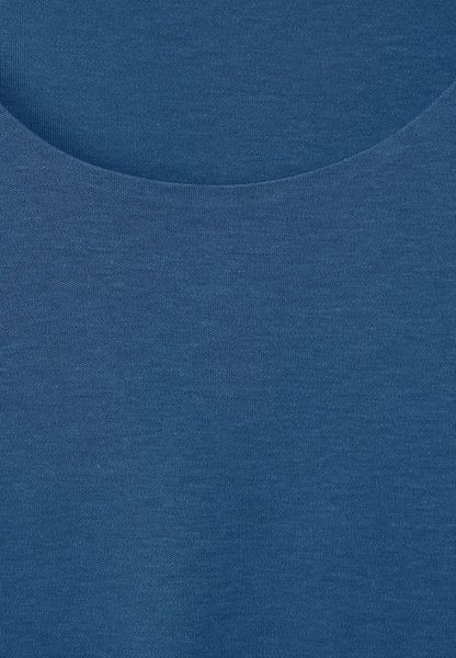 Street One Shirt in plain color - blue (15170)