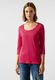 Street One Shirt in plain color - red (15190)
