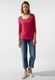 Street One Shirt in plain color - red (15190)