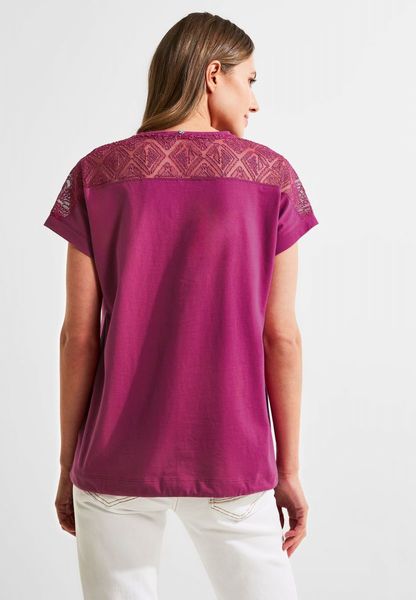 Cecil Spitzendetail Shirt - pink (15095)