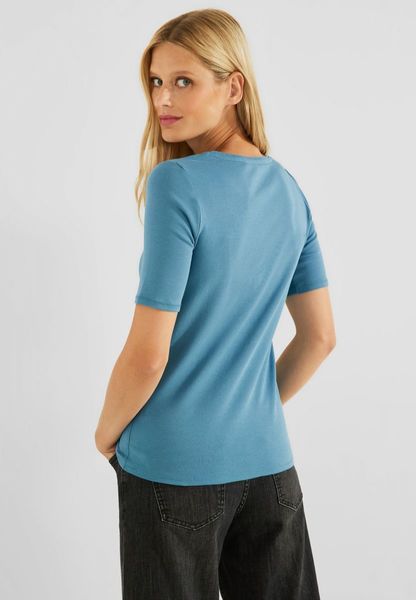 Cecil T-shirt uni - bleu (14931)
