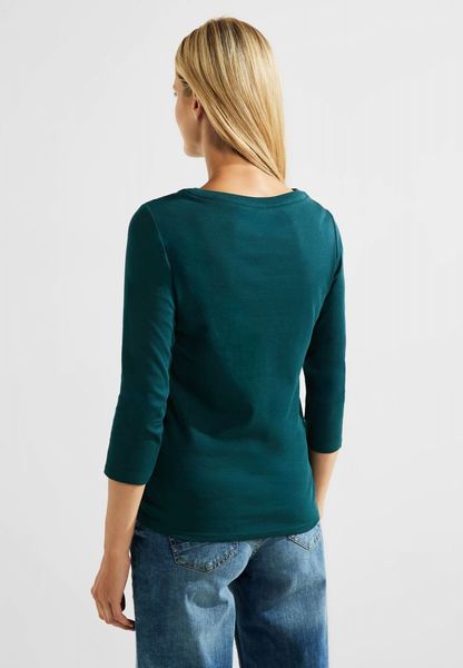 Cecil Basic shirt in uni color - green (14926)