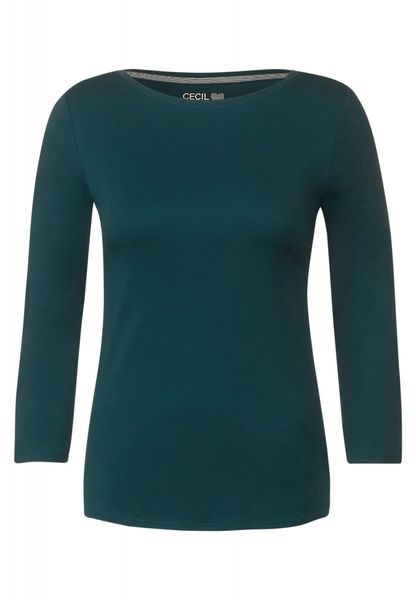 Cecil Shirt basique de couleur unie - vert (14926)
