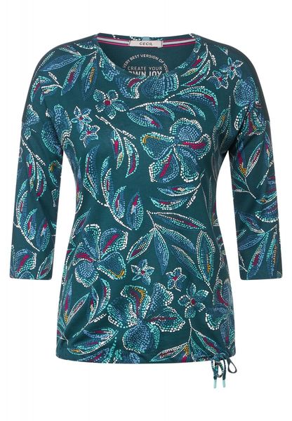 Cecil Shirt with allover print - green (34926)