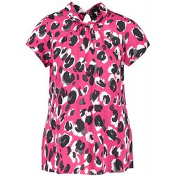 Taifun Blouse shirt with leopard design - pink (03402)