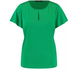 Taifun Shirt with flounces on sleeves - green (05580)