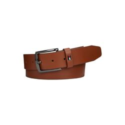 Tommy Hilfiger Denton leather belt with enamel flag - brown (GB8)
