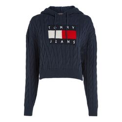 Tommy Jeans Cropped fit hoodie - blue (C87)