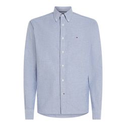 Tommy Hilfiger Regular Fit Oxford-Hemd mit Dobby-Effekt - blau (DXD)