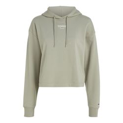 Tommy Jeans Relaxed cropped Hoodie - vert (PMI)