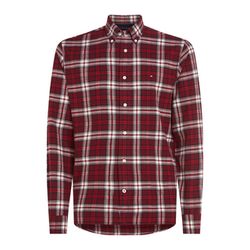 Tommy Hilfiger Regular fit brushed cotton shirt - red (0QJ)
