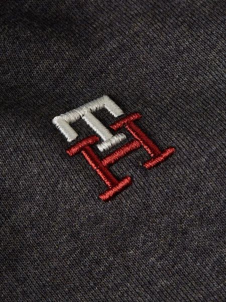 Tommy Hilfiger Sweat à capuche avec broderie monogramme et ruban adhésif - gris (P92)